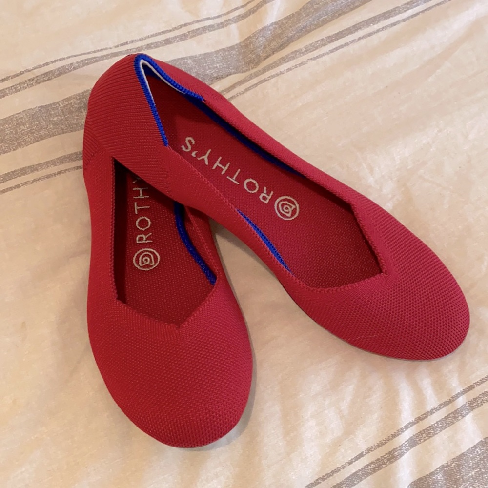 NEW Rothy’s The Flat Scooter Red size 7.5
